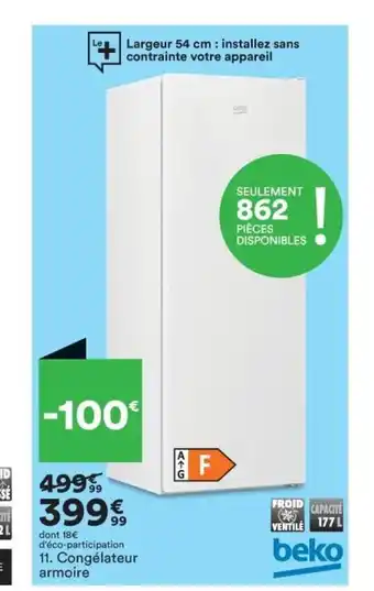 BUT Beko Congélateur Armoire offre