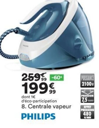 BUT Philips Centrale Vapeur offre