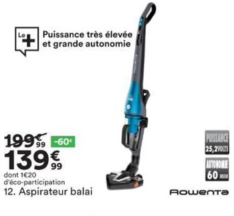BUT Rowenta Aspirateur Balai offre