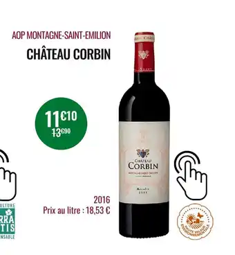 Nicolas AOP Montagne-Saint-Emilion Château Corbin offre