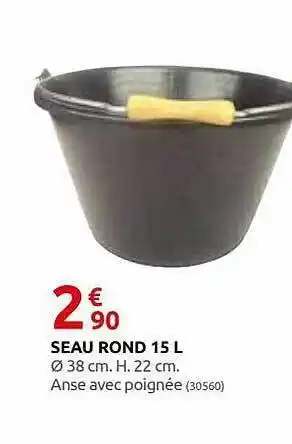 Rural Master Seau Rond 15l offre