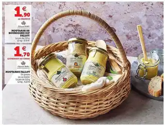 Super U Moutarde De Bourgogne Igp Fallot, Moutarde Fallot offre