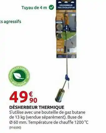 Rural Master Désherber Thermique offre