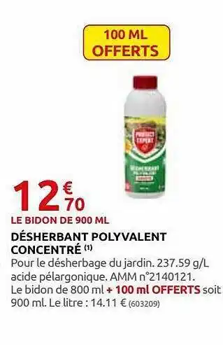 Rural Master Désherbant Polyvalent Concentré offre