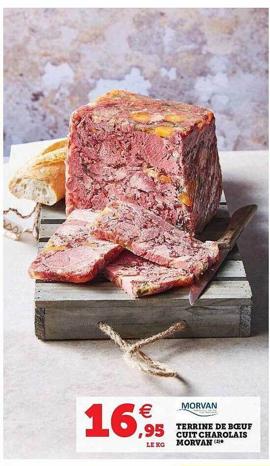 Promo Terrine De Boeuf Cuit Charolais Morvan chez Super U