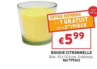 Bougie Citronnelle
