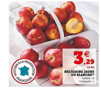 U Express Nectarine Jaune Ou Blanche offre