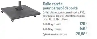Botanic Dalle Carrée Pour Parasol Déporté offre