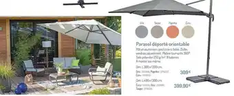 Botanic Parasol Déporté Orientable offre
