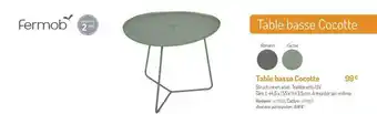 Botanic Table Cocotte Fermob offre