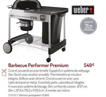 Botanic Barbecue Performer Premium Weber offre