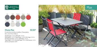 Botanic Chaise Max offre