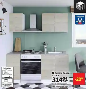 Conforama Cuisine Spoon Natura offre