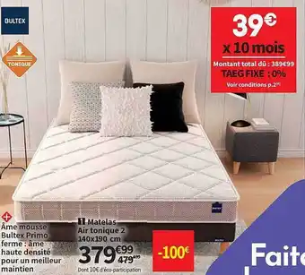 Matelas Air Tonique 2 Bultex