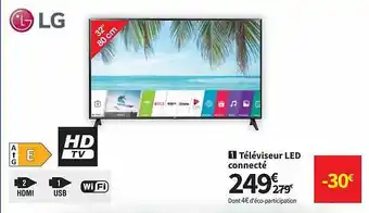 Conforama Téléviseur Led Connecté Lg offre