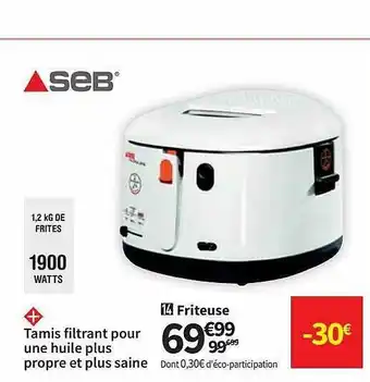 Conforama Friteuse Seb offre