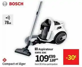 Conforama Aspirateur Sans Sac Bosch offre
