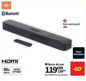 Conforama Barre De Son Jbl offre