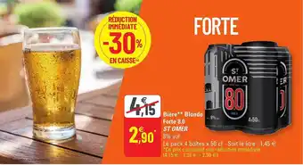 G20 Bière Blonde Forte 8.0 St Omer offre
