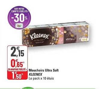 G20 Mouchoirs Ultra Soft Kleenex offre