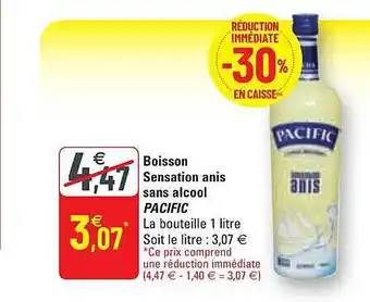 G20 Boisson Sensation Anis Sans Alcool Pacific offre