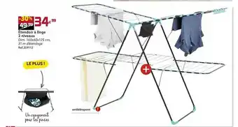 Gifi étendoir à Linge 2 Niveaux offre