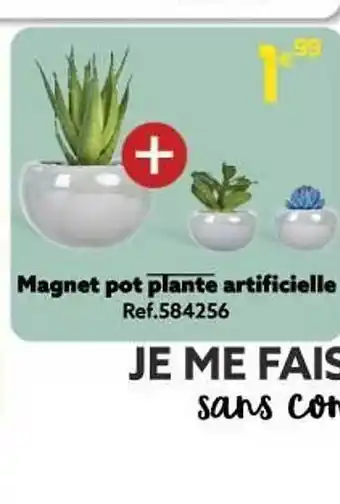 Gifi Magnet Pot Plante Artificielle offre