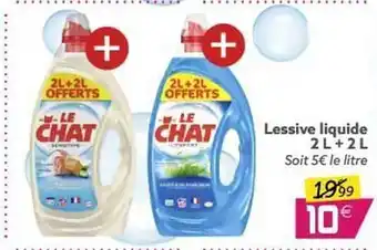 Gifi Lessive Liquide Le Chat 2 L + 2 L offre