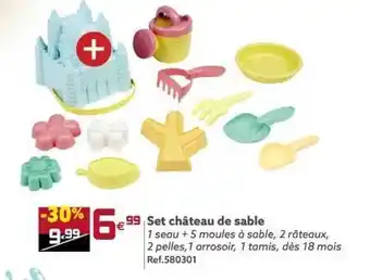 Gifi Set Château De Sable offre