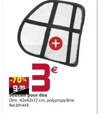 Gifi Soutien Pour Dos offre