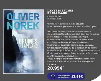 Hyper U Dans Les Brumes De Capelans - Olivier Norek - Michel Lafon offre