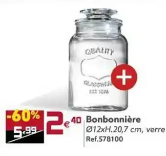 Gifi Bonbonnière offre