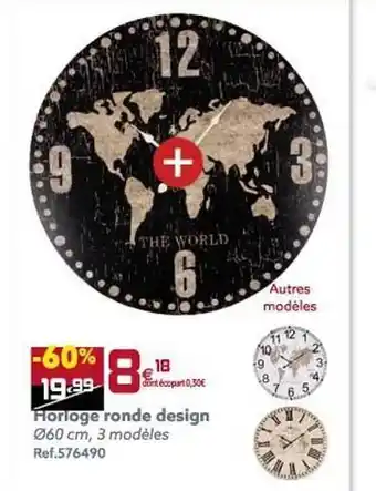 Gifi Horloge Ronde Design offre