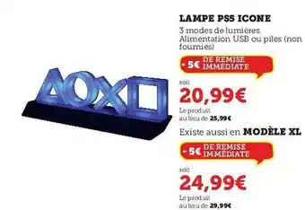 Hyper U Lampe Ps5 Icone offre