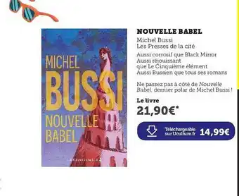 Hyper U Nouvelle Babel - Michel Bussi offre