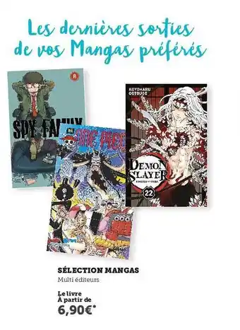 Hyper U Sélection Mangas offre