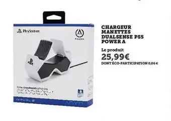 Hyper U Chargeur Manettes Dualsense Ps5 Power A offre