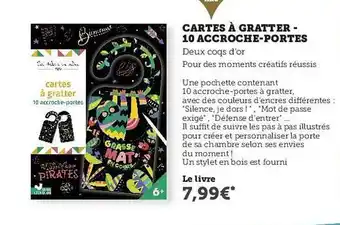 Cartes à Gratter - 10 Accroche-portes