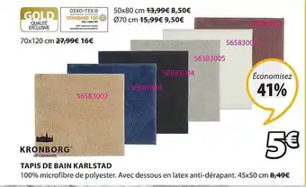 JYSK Tapis De Bain Karlstad offre
