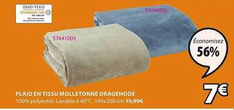 JYSK Plaid En Tissu Molletonné Dragehode offre
