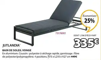 JYSK Bain De Soleil Vonge offre