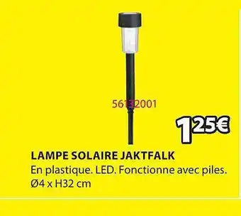 JYSK Lampe Solaire Jaktfalk offre