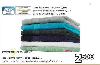 JYSK Serviette De Toilette Uppsala offre