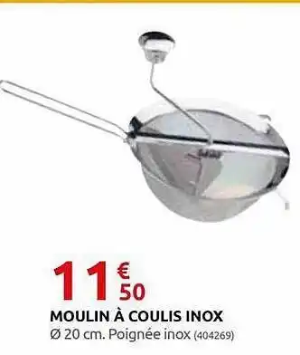 Rural Master Moulin à Coulis Inox offre