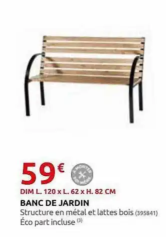 Rural Master Banc De Jardin offre