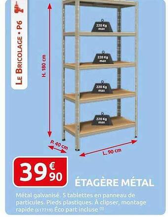 Rural Master étagère Métal offre