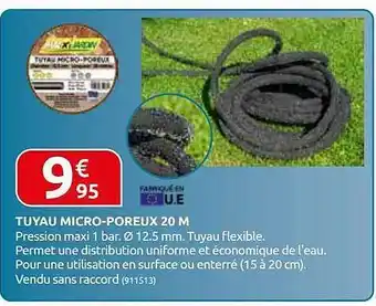 Rural Master Tuyau Micro-poreux 20 M offre