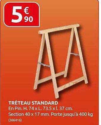 Rural Master Tréteau Standard offre