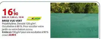 Rural Master Brise Vue Vert Macxi Jardin offre
