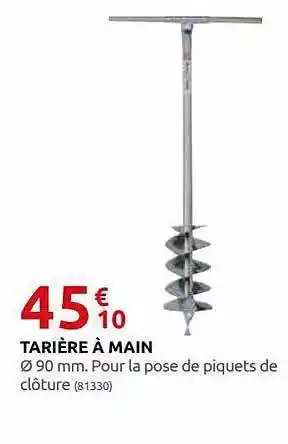 Rural Master Tarière à Main offre